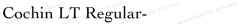 Cochin LT Regular字体转换